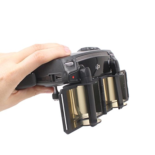 DJI Mavic Pro Mavic Air Spark Accessories for DJI Mavic Pro / Mavic Air / Spark Controller Signal Booster Foldable Signal Extender Transmitter Antenna Range Extender DJI Spark Drone (Gold)