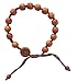 Hand-made Dark Wood Rosary Bracelet