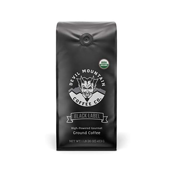 "Black Label" Dark Roast Ground Coffee, Strongest Coffee in the world