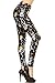 Leggings Depot Women's High Waisted Skull & Halloween Print Leggings-Full Length-R778, Urban Skull, One Size