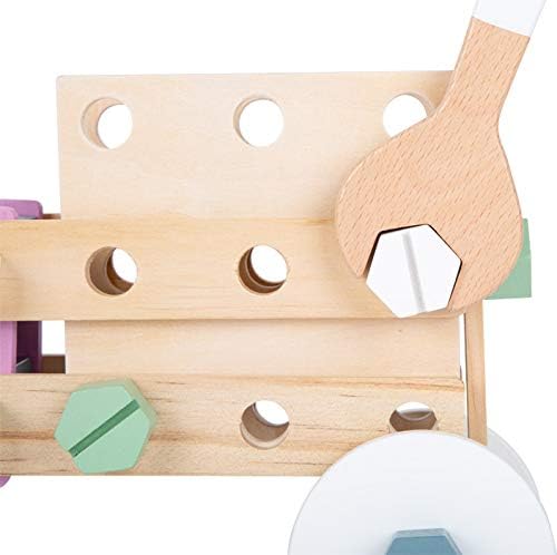 Small Foot 11875 Wooden Construction Set Nordic, creative building set w/tools and accessories, for kids aged 3+ years - Image 3