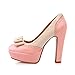 Charm Foot Fashion Bows Womens Platform High Heel Pumps Shoes