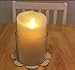 Remote Included Realistic Dancing Flameless Wax Pillar Candle, Moving Wick Candle with Timer,3.5