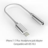 Lightning Adapter for iPhone 7 / 7 Plus, iPhone 7 Accessories Lightning to 3.5 mm Headphone Jack Adapter