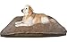 Dogbed4less XXL Orthopedic Extreme Comfort Memory Foam Dog Beds for Large Dog, Waterproof Internal Cover and Machine Washable External Cover, 55X37 Pet Pillow, Brown