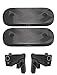 Gun Magnet [2-Pack] | 75 lbs Rated | Rubber Coated Magnetic Gun Mount | Gun Magnet Mount-Concealed Holder for Handgun, Pistol, Rifle, Shotgun, Revolver, Magazine