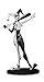 DC Artists Alley: Harley Quinn by Hainanu Nooligan Saulque (Black & White Version) Designer Vinyl Figure