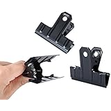 Black Large Binder Clips Bulldog Clips,2.6 Inch Wide,Pack of 12