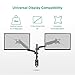 EleTab Dual Monitor Mount Stand – Height Adjustable Monitor Arm Stand Fully Articulating Gas Spring Desk Mount Fits for 2 Screens 17 to 32 inchesthumb 4