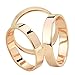 maikun Scarf Ring Modern Simple Design Triple-Ring Scarf Ring Gift for Valentine's Day
