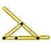 EZ-Angler Measuring & Template Tool | Perfect for Difficult Angles | Saves Time, Helps Eliminate Mistakes | For Hanging Tile, Laying Floors, Cutting Stone & More with Storage Bag by Pez Products