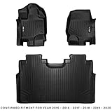 MAX LINER A0167/B0167 for 2015-2020 Ford F-150 SuperCrew Cab with 1st Row Bucket Seats, Black