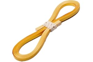 Quilling Paper Metallic Paper Strips 10mm Craft Card Making Single Color Quilling Strips 2/5inch 60Pcs by ODETOJOY (Gold)