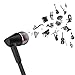 In Ear Earphones with Mic, Marvotek Wired Earbuds, Stereo Sound Tangle Free and Volume Control, Good for Sport Home and Office Color Black