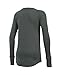 Under Armour Girls Waffle Long Sleeve Shirt, Stealth Gray, Youth Medium