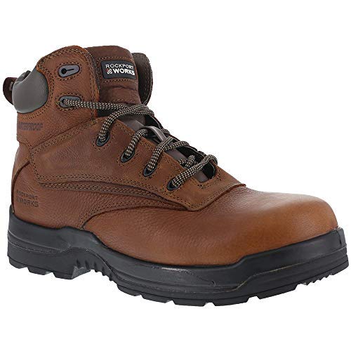 Rockport Works Women's More Energy Comp Toe 6" Work Boot Deer Tan - 8.5 Medium