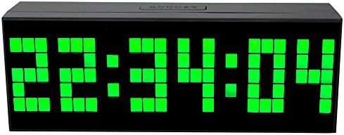 Chihai 9.6'' Multifunction Digital Led Display Wall Clock or Desk Clock(green)