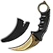 Andux Karambit Camping Hunting Tool with Cord ZD-01 (Golden)