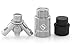 Servino Select Bottle Stoppers with Built-in Pumps - Vacuum Seal or Pressurize in One Simple Step! - Wine Saver, Champagne Sealer, and Soda Fizz Keeper - Easier Than Using a Separate Hand Pump!