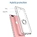 JETech Case for iPhone 7 Plus and iPhone 8 Plus, Ring Holder Kickstand, Shock-Absorption Bumper Cover, HD Clear