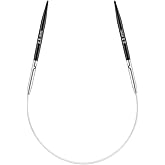 GUCLUD 9 Inches (23cm) Short Circular Knitting Needles | For Socks & Small Projects | Size US 1.5 (2.5mm)