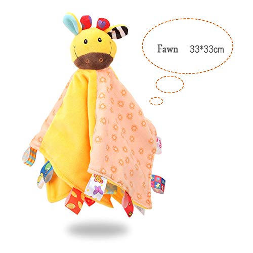 Baby Comfort Towel Soft Stuffed Animal Plush Security Blanket Soothing Kids Toy (B)