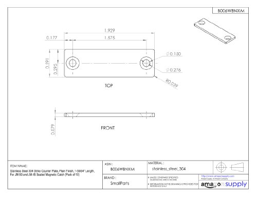 1 Stainless+Strike+Counter+Finish+Magnetic