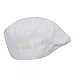 Mens Knitted Golf Gatsby Ascot Newsboy Hat Cap White