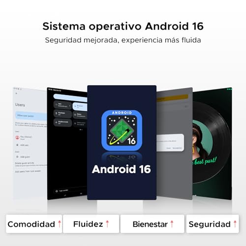 Easerush P12 Pro Tablets 12 Pulgadas, 2.4K 120Hz & 4G Sim LTE, 48GB+256GB/2TB Gemini AI & 12000mAh/18W Tablet Android 16, T7300 Octa Core Tablet con Teclado, Quad Speakers/Widevine L1/Mouse/Funda