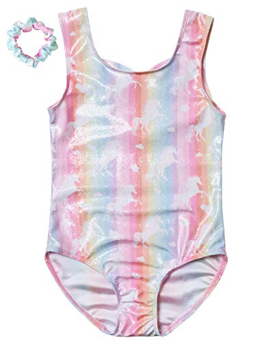 Toddler Gymnastics Leotards Colorful Rainbow Unicorn Outfits Activewear