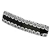 GlassOfVenice Murano Glass Millefiori Hair Clip - Black and White