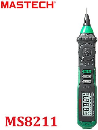 Original MASTECH MS8212A Pen-Type Digital Multimeter Multimetro DC AC Voltage Current Tester Diode Continuity Logic Non-contact Voltage detector MASTECH Professional Multimeter