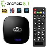 Android 8.1 TV Box,Dolamee F1 Smart tv Box 2GB RAM 16GB ROM Amlogic Quad Core 64bit Processor Smart Media Player,Support 4K 1080P 3D 2.4GHz WiFi 10/100M Ethernet LAN