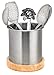 Blissful Home Stainless Steel Kitchen Utensil Holder Caddy - Large enough to hold all your cooking and serving tools - non slip removable base