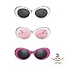 Davachi Clout Goggles Set With Cases Kurt Cobain Oval Sunglasses White, Pink, Pink Lense