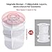 Cosmetic Organizer, Baban Makeup Organizer 360 Degree Rotating Adjustable Large Capacity Multi-Function 7 Layers Cosmetic Storage Holder,Great for Countertop,Bathroom,White