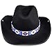 La vivia Handmade Blue RED White Beaded Billy Jack Hatband Replica H-44-SB-1