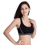 Women Padded Sports Bra, Misaky Top Athletic Gym Fitness Sports Yoga Stretch