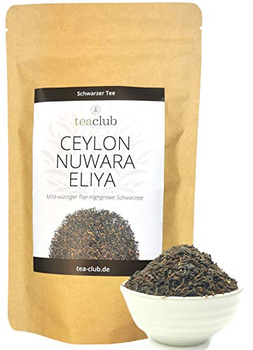 Ceylon Nuwara Eliya Schwarzer Tee Lose 200g Sri Lanka Top-Highgrown, Fruchtig-Würziger Schwarztee, Tea-Club Black Tea