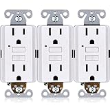 15A GFCI Outlets [3-Pack], Non-Tamper-Resistant GFI