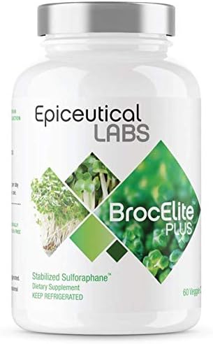 BrocElite Plus | The Only Stabilized Sulforaphane for Inflammation, Immune Support, Detoxification, Antioxidant, and Mental Clarity | Broccoli Seed Extract | 60 Capsules One Month’s Supply