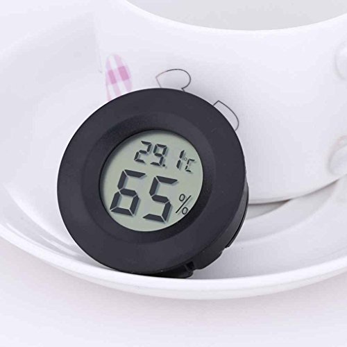 MuLuo Mini LCD Display Round Digital Thermometer Hygrometer Fridge Freezer Outdoor Indoor Temperature Meter Tester