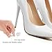 12 Pairs High Heel Protectors Heel Repair Caps Rubber Heel Stoppers Covers to Repair Shoe Reduce Noise Perfect for Any Wedding or Event Protecting Heels from Grass, Gravel, Bricks, and Cracks (4 Size)