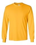Gildan G2400 100% Cotton L-Sleeve Tee - Gold - S