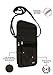 Boundless Neck Wallet with RFID Blocking - Concealed Travel Pouch & Passport Holder (Black)