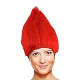 SecondSkin Troll Costume Wig - Red
