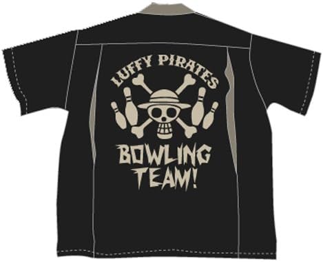 Amazon ワンピース ルフィパイレーツボーリングシャツ ブラック サイズ L アニメ 萌えグッズ 通販