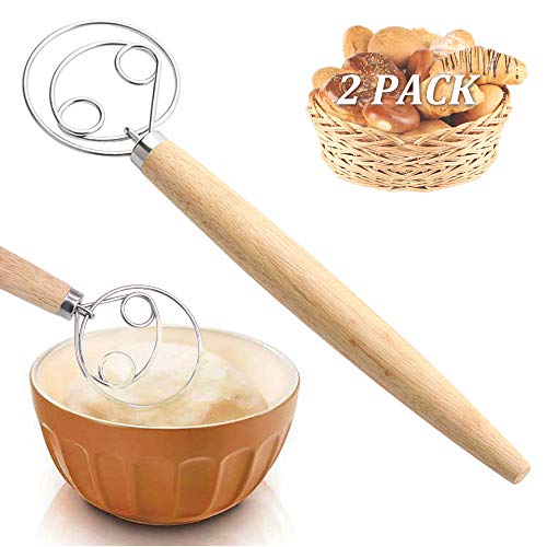 Danish Dough Whisk Bread Mixer, Dutch Pizza Bread Dough Hand Mixer