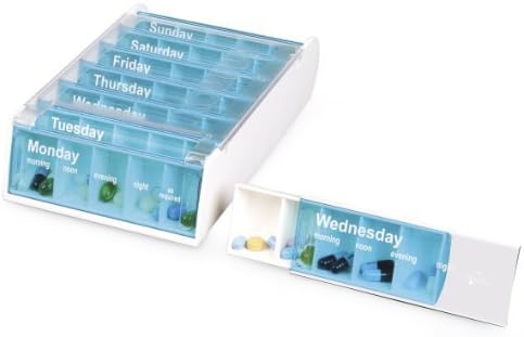 Anabox Weekly Pill Organiser - Turquoise by Anabox
