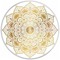 Pop Out Phone Holder (Gold flower)